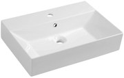 Aqualine Aqualine, Keramické umývadlo 60x42cm, na dosku, 10SF50060