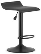 Barová stolička FORT - ekokoža čierna