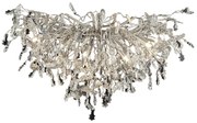 Krištáľový prisadený luster 12xG9/40W/230V chróm