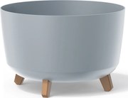 Plastový kvetináč na nožičkách DGRL400 39 cm - svetlosivá