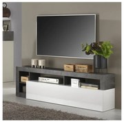 Televízny stolík LENOR biely/antracit