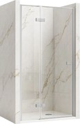 Jednokrídlové sprchové dvere REA ATLAS PRAVÉ 100 cm, chróm/transparent - bez vaničky