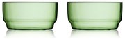 Zelené sklenené misky v súprave 2 ks 500 ml Torino – Lyngby Glas
