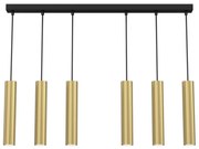 Luster na lanku RAITO 6xGU10/8W/230V mosadz