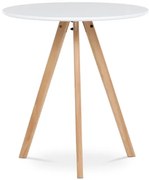 Jedálenský stôl Autronic 70x75 cm biely MDF mat DT-320 WT