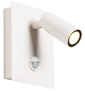 Vonkajšie nástenné svietidlo biele vrátane LED IP54 snímač pohybu - Simon