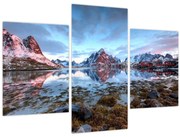 Obraz - Východ slnka nad Reine (90x60 cm)