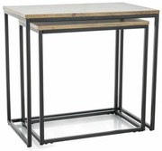 Konferenčný stolík Vieste, dub artisan / čierna