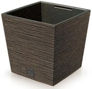 Kvetináč Furu štvorec Low Eco Wood 240 – káva eco