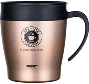 Banquet Termohrnček cestovný TAZZA 330 ml, hnedá