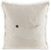 VEĽKONOČNÁ DEKORAČNÁ OBLIEČKA NA VANKÚŠ EASTER56 45X45 CM BÉŽOVÁ