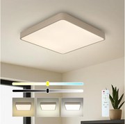Brilagi-LED stmievateľné stropné svietidlo POOL SQUARE LED/36W/230V 3000-6000K 40x40 cm béžová+DO