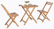 Sunfun Sada balkónového nábytku sklopná, 3 ks, rozmery stola: 72 × 50 × 50 cm