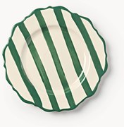 Ručne maľované plytké taniere Donald, 4 ks