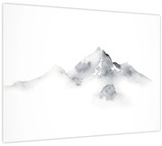 Obraz - Atramentová maľba hôr (70x50 cm)