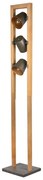 Stojacia lampa v prírodnej farbe s kovovým tienidlom (výška 150 cm) Bell – Trio