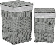 Set dvoch košov na prádlo sivý PRN2016 GREY (2 ks)