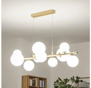 Brilagi - LED Luster na lanku MILLA 10xG9/3W/230V zlatá/biela