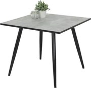 Štvorcový jedálenský stôl Alena 90x90 cm, šedý beton%
