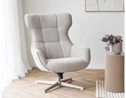 Dizajnové otočné kreslo Kaikoura prírodné