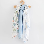 Bavlnené plienky s potlačou New Baby 70x80 cm 3 ks CHLAPEC