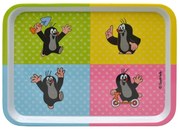 Detský servírovací podnos Krtko farebný 28x20 cm