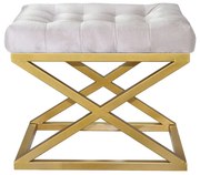 Taburet CAPRAZ Babyface bílý/zlatý