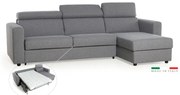Rohová sedacia súprava na každodenné spanie TAVOLA rozkladacia, sivá (penelope 22)