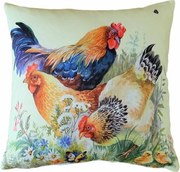 Vankúšová obliečka Slepačia idylka 40 × 40 cm