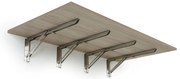 Sklápací stôl na stenu, 120x60 cm, nosnosť 60 kg, dub přrrodný