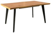 Jedálenský stôl Fresno II, dub / čierna
