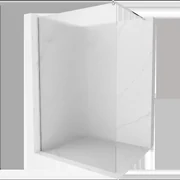 Mexen Kioto sprchová zástena 90 x 200 cm, prúžky 8 mm, Chrómová - 800-090-101-01-09