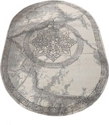 DY Oválny sivý koberec Vista 04 Rozmer: 80x150 cm