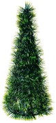 Zelená vianočná dekorácia vianočný stromček M - Ø 17*38 cm