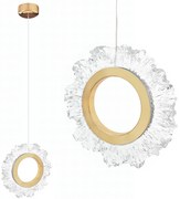 Toolight Toolight, LED závesné osvetlenie 21cm, 5W, 3000K, LHJ102-1CP, zlatá, OSW-60047