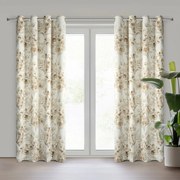 ZÁVES NA KRÚŽKOCH OLENI 140X250 CM LISTY