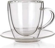 Šálka s tanierikom Doblo 80 ml, vysoký%