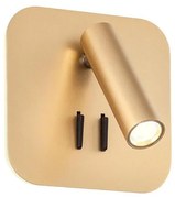 Redo 01-2977 - LED nástenné svietidlo QUDA LED/6W/230V + LED/3W CRI 90 USB zlaté