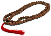 Náhrdelník Rudraksha Mala - Hnedý