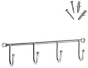 Erga príslušenstvo, 4-háčik na uteráky, chrómová, ERG-YKA-E.WK4