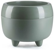 PLASTOVÝ KVETINÁČ BOTANICA 30X24 CM ZELENÁ