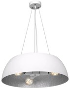 Závesné svietidlo Morgan, 1x biele kovové tienidlo, w