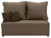 Dvojmiestna pohovka s funkciou spania TOMI 2 Svetlo hnedá/tmavo hnedá