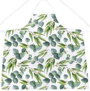 Zelená bavlnená zástera Butter Kings Floating Eucalyptus