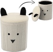 CH Taburetka s úložným priestorom Teddy - biela