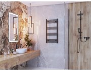 Gamma Erga Basic, vykurovacie teleso 900x500 mm, 353 W, čierna matná, ERG-LAV-BASIC-9050-BK