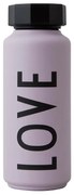 Fialová termofľaša Design Letters Love, 500 ml