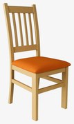 Jedálenská stolička SIMON dub/oranžová