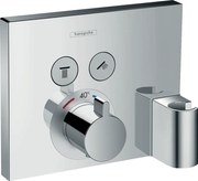 Hansgrohe Shower Select, termostatická batéria pod omietku, s 2 výstupmi, chrómová, HAN-15765000