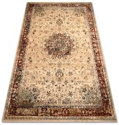 Koberec POLONIA KORDOBA25 rozeta / rám, svetlý rubín